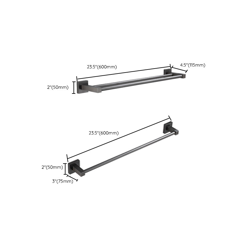 Modern Bathroom Accessories Hardware Set Grey Bathroom Hardware Set