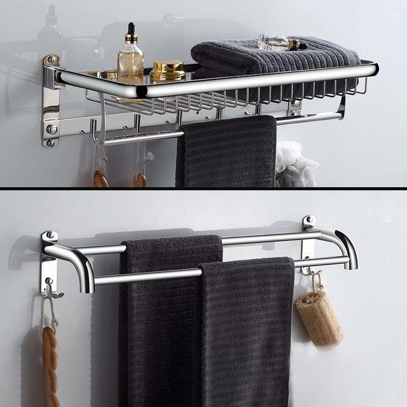 Modern Bathroom Accessories Hardware Set Silver Bathroom Hardware