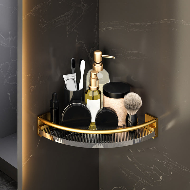 6 Piece Bathroom Accessory Set in Gold Metal Bath Hardware Set