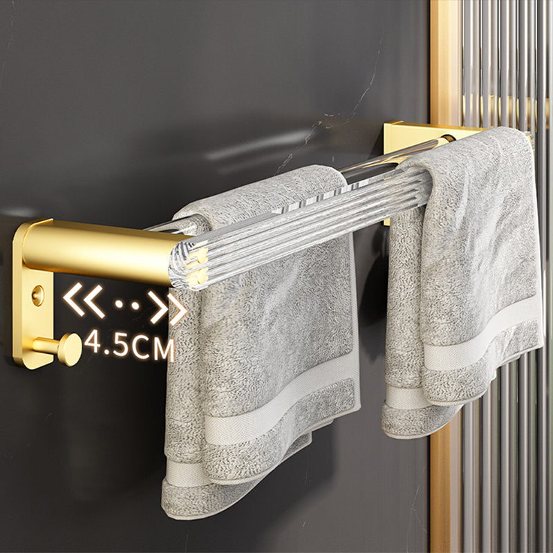6 Piece Bathroom Accessory Set in Gold Metal Bath Hardware Set