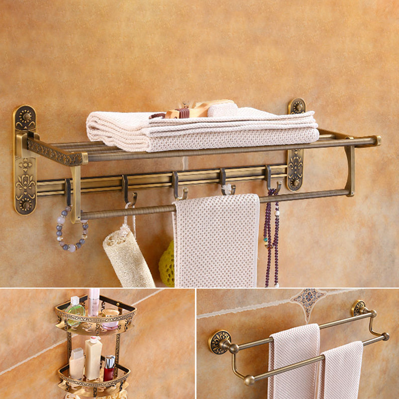 Traditional Vintage Brass Bathroom Accessory As Individual Or As a Set