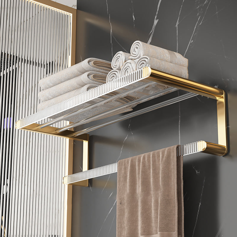 Metal and Acrylic Bathroom Accessory Set Transparent Bathroom Hardware