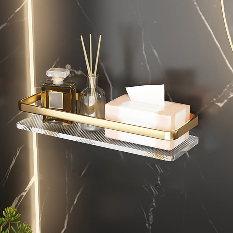 Metal and Acrylic Bathroom Accessory Set Transparent Bathroom Hardware