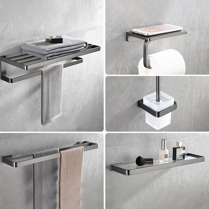 Grey Metal Modern Bathroom Accessory As Individual Or As a Set