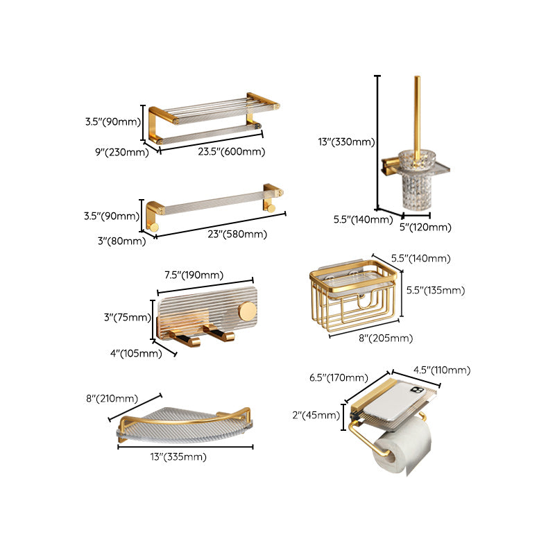 Plastic Modern Bathroom Accessories Hardware Set with Bath Shelf