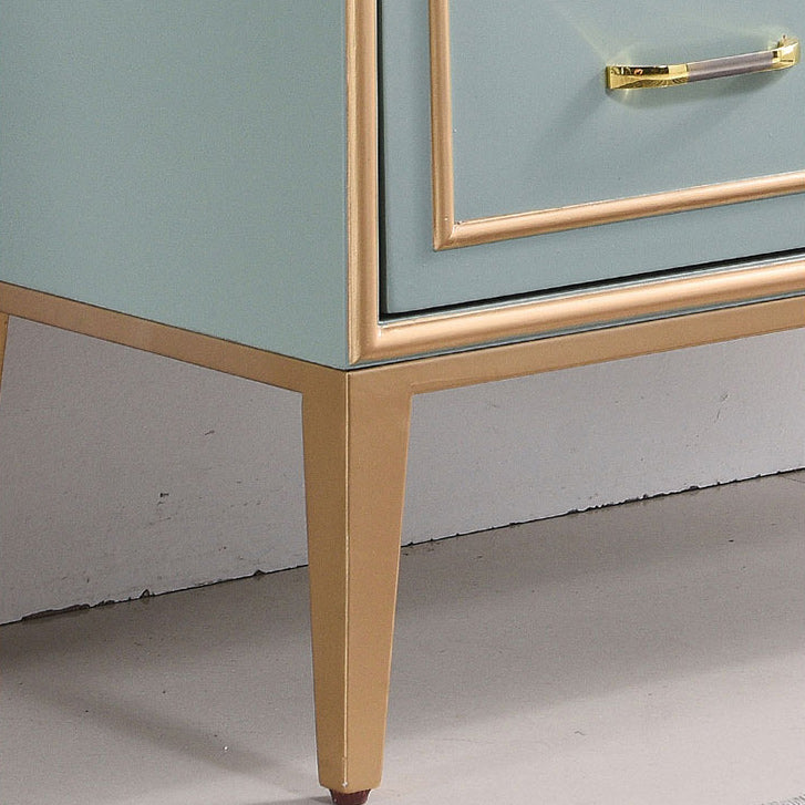 5 Drawers Accent Chest Modernism 47.2" Tall Solid Wood Cabinet