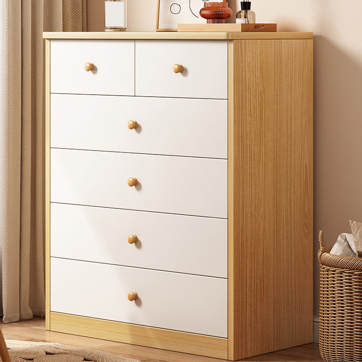 Standard Storage Cabinet Modern Wood Rectangle Side Cabinet with Drawers