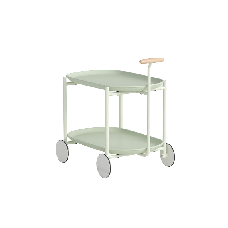 Contemporary Metal Side Table Oval Top Sofa Side Accent Table