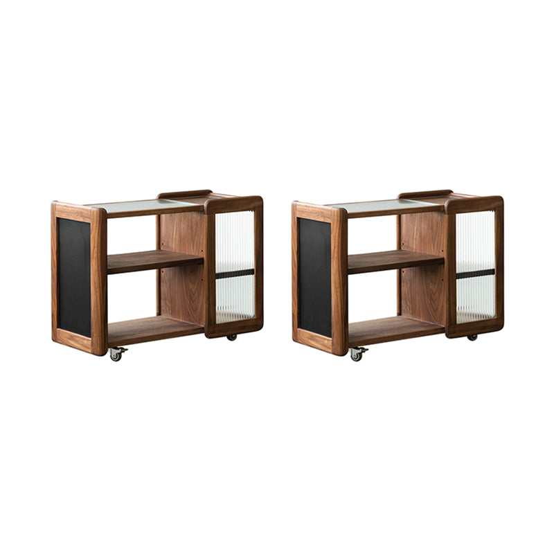 11.8" Wide Contemporary Side Table Solid Wooden Accent Side Table