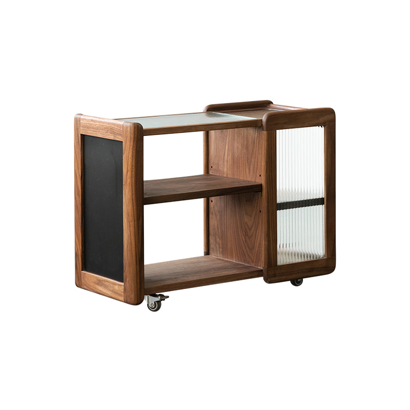 11.8" Wide Contemporary Side Table Solid Wooden Accent Side Table