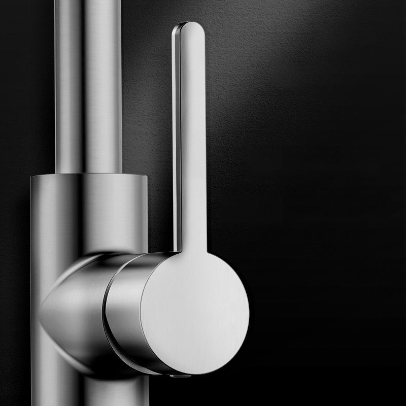 Classic Kitchen Faucet Stainless Steel High Arch Swivel Spout Standard Kitchen Faucets