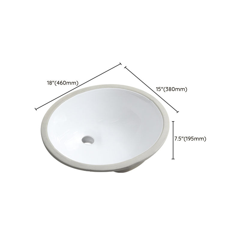 Modern Oval Wash Stand Ceramic Table Installation Bathroom Sink