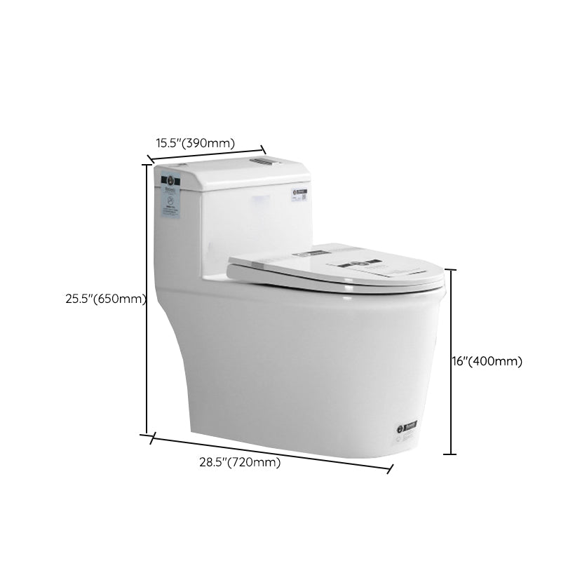 Modern Ceramic White Flush Toilet Floor Mounted Urine Toilet for Bathroom