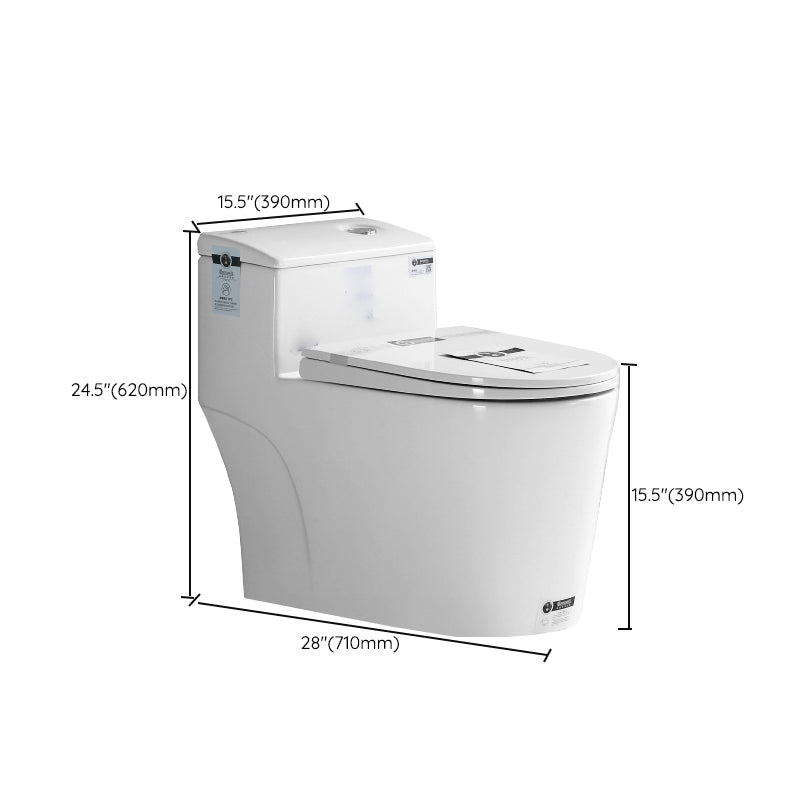 Modern Ceramic White Flush Toilet Floor Mounted Urine Toilet for Bathroom