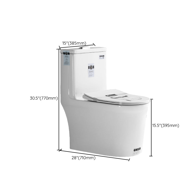 Modern Ceramic White Flush Toilet Floor Mounted Urine Toilet for Bathroom