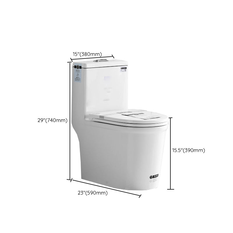 Modern Ceramic White Flush Toilet Floor Mounted Urine Toilet for Bathroom