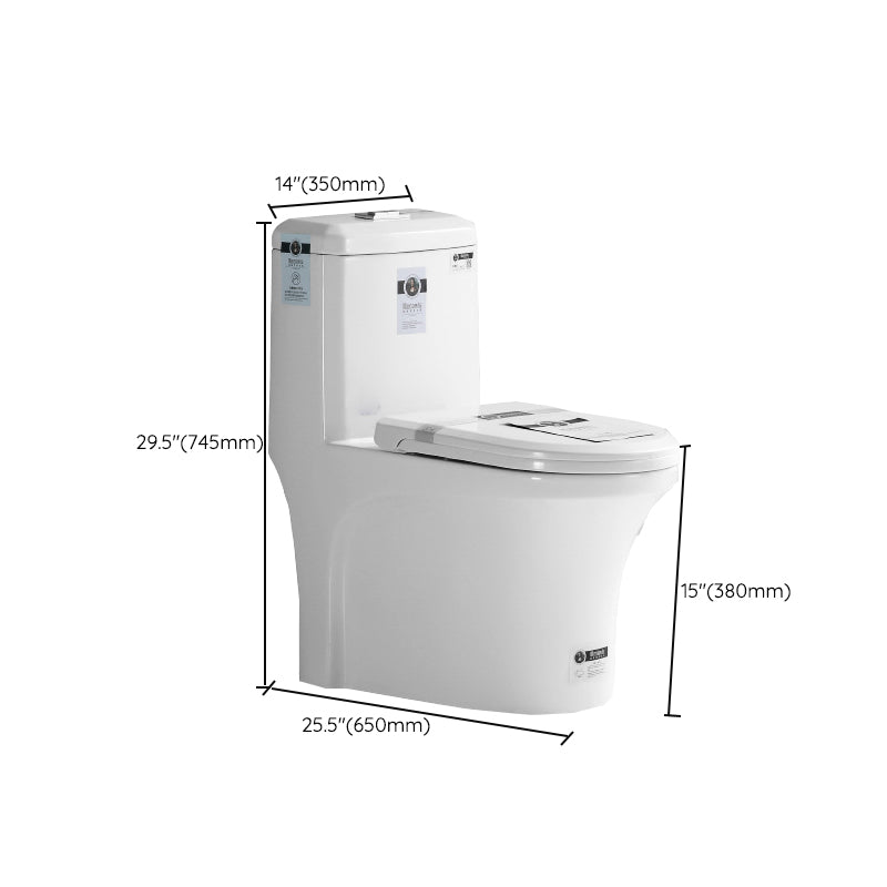 Modern Ceramic White Flush Toilet Floor Mounted Urine Toilet for Bathroom