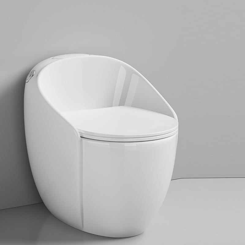 Contemporary Floor Mounted Flush Toilet Siphon Jet Toilet Bowl for Washroom