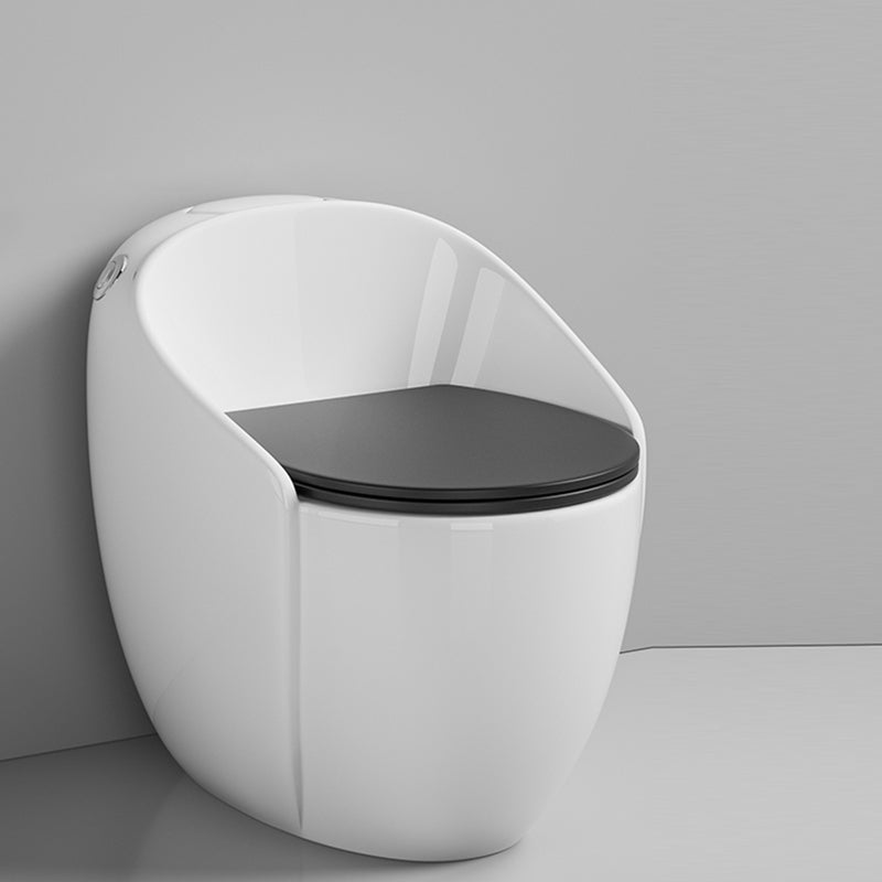 Contemporary Floor Mounted Flush Toilet Siphon Jet Toilet Bowl for Washroom