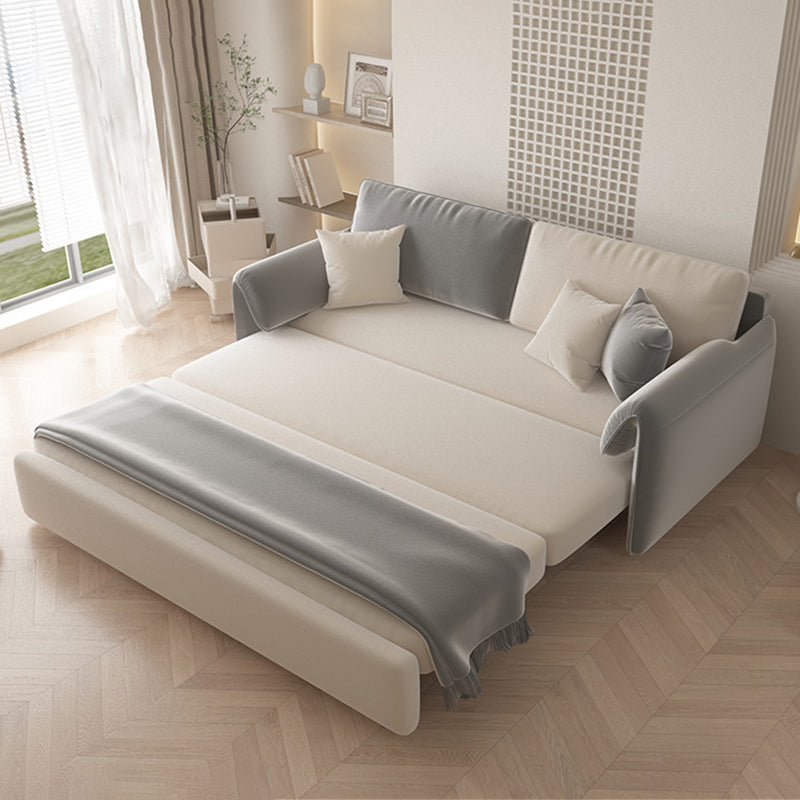 Contemporary Foldable Futon Sleeper Gray Futon Sleeper Sofa Bed