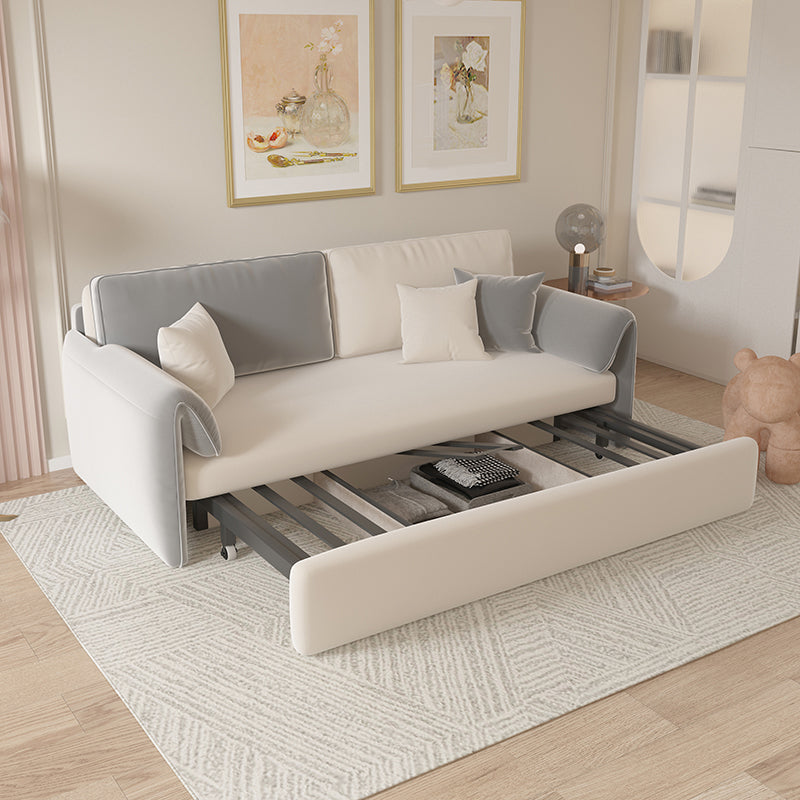 Contemporary Foldable Futon Sleeper Gray Futon Sleeper Sofa Bed