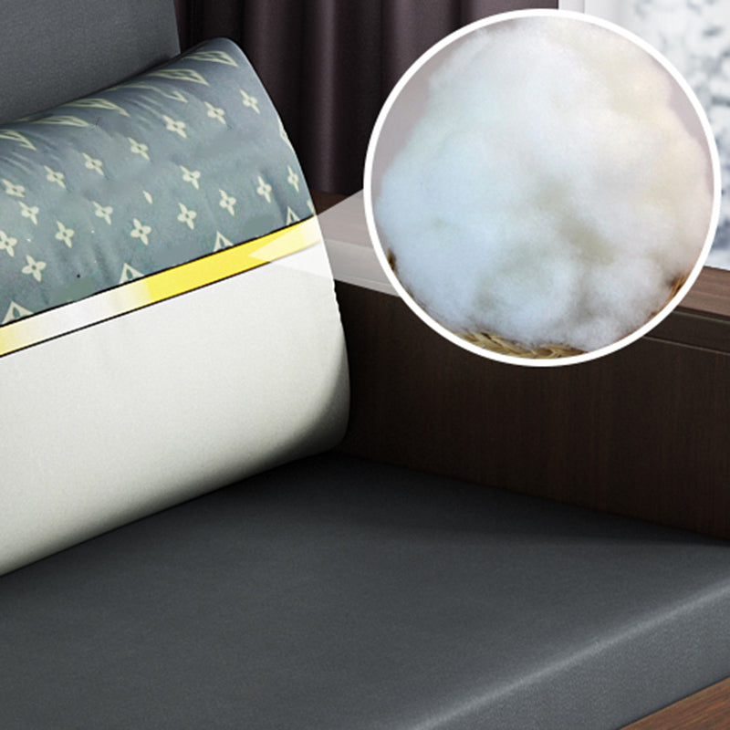 31" Wide Contemporary Sleeper Sofa Futon Gray Pillow Included Sleeper Sofa