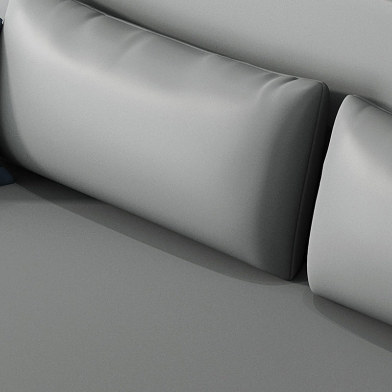31" Wide Contemporary Sleeper Sofa Futon Gray Storage Sleeper Sofa
