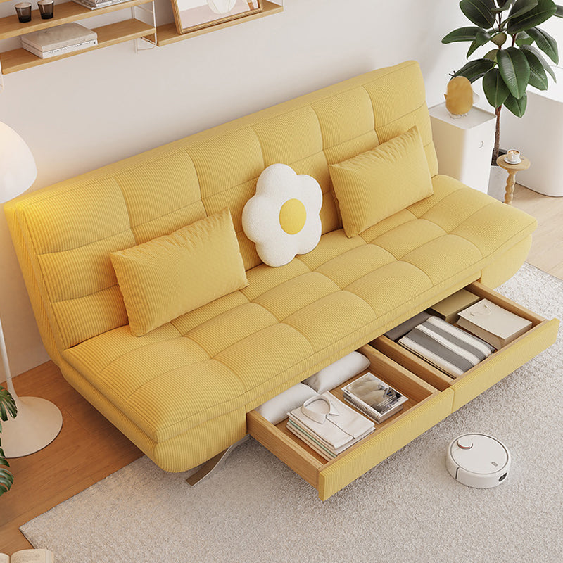 21" Wide Glam Sleeper Sofa Pillow Included Storage Sleeper Sofa