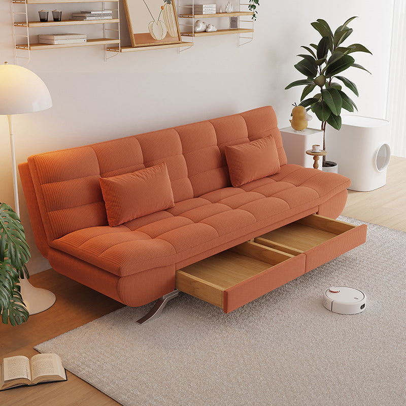 21" Wide Glam Sleeper Sofa Pillow Included Storage Sleeper Sofa