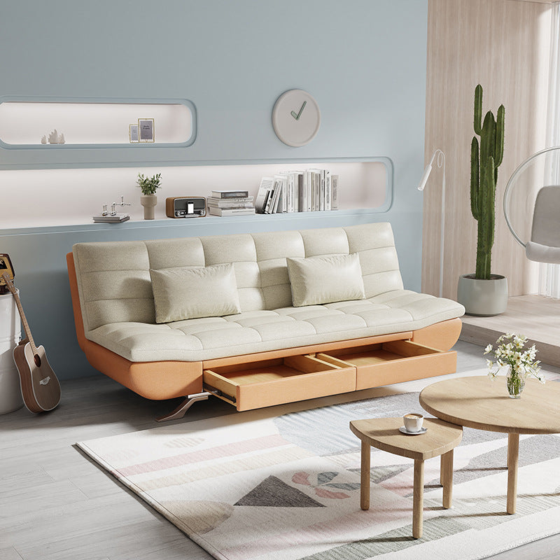 21" Wide Glam Sleeper Sofa Pillow Included Storage Sleeper Sofa