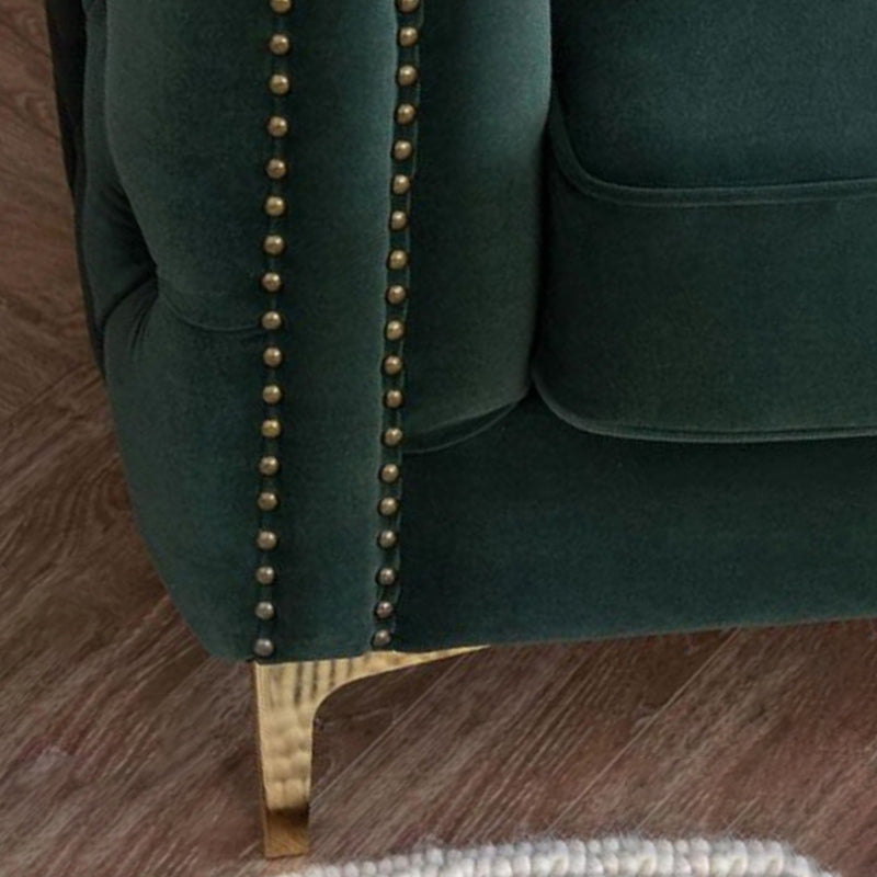 33" Wide Glam Sleeper Sofa Pillow Included Tufted Back Sleeper Sofa