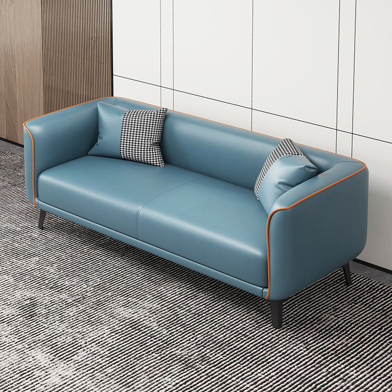 Modern Square Arm Standard Sofa Metal Legs Settee for Living Room