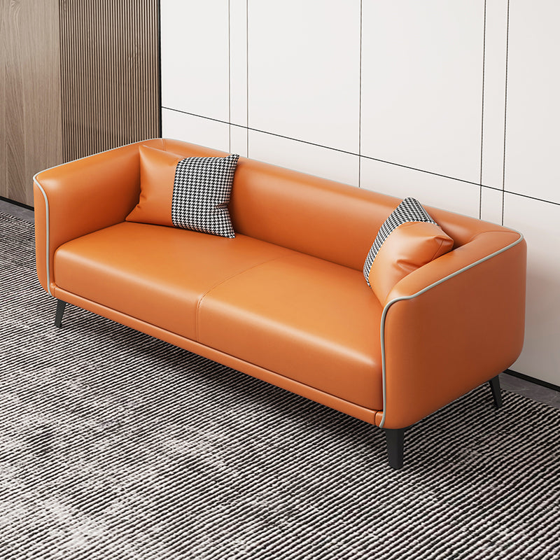 Modern Square Arm Standard Sofa Metal Legs Settee for Living Room