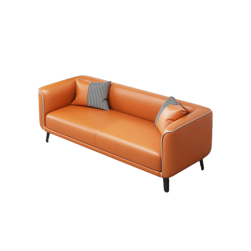 Modern Square Arm Standard Sofa Metal Legs Settee for Living Room
