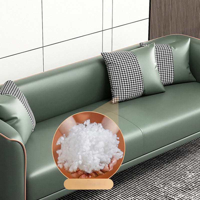 Modern Square Arm Standard Sofa Metal Legs Settee for Living Room