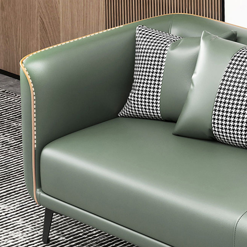 Modern Square Arm Standard Sofa Metal Legs Settee for Living Room