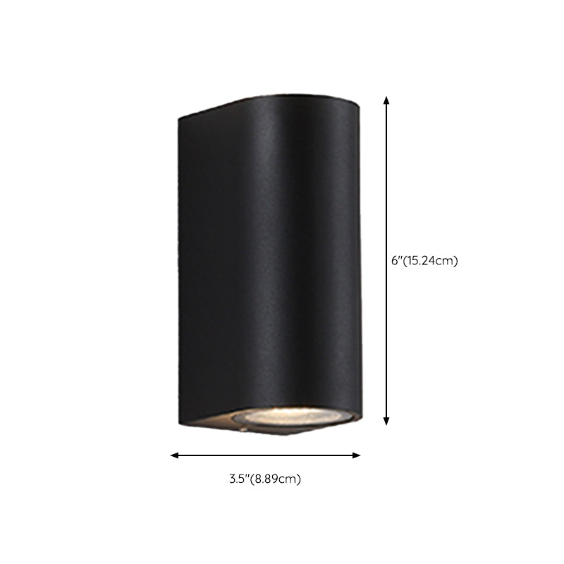 Metal Wall Lamp Modern 2 Lights Wall Mounted Lighting for Outdoor