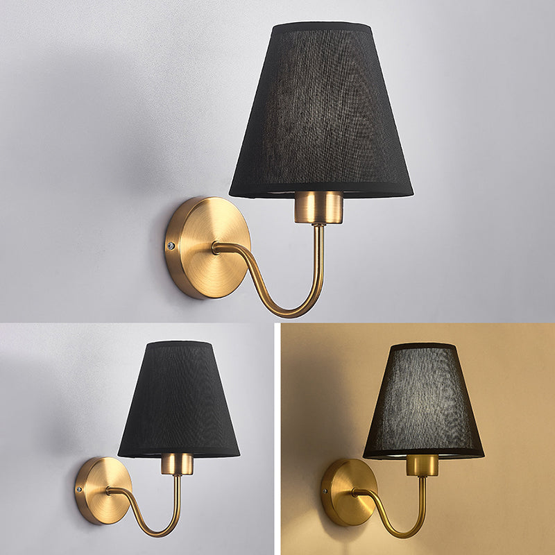 Modernism Wall Sconce Fabric Shade Sconce Lighting for Living Room