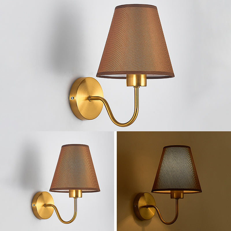 Modernism Wall Sconce Fabric Shade Sconce Lighting for Living Room