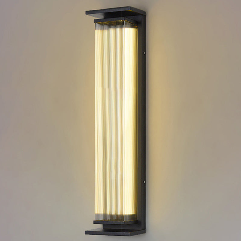 Metal Rectangle Wall Mount Lamp Simple 1 Light Wall Mounted Light Fixture