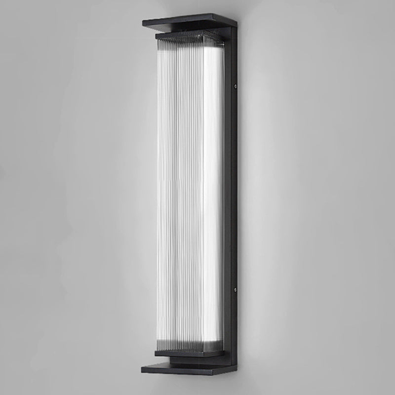 Metal Rectangle Wall Mount Lamp Simple 1 Light Wall Mounted Light Fixture