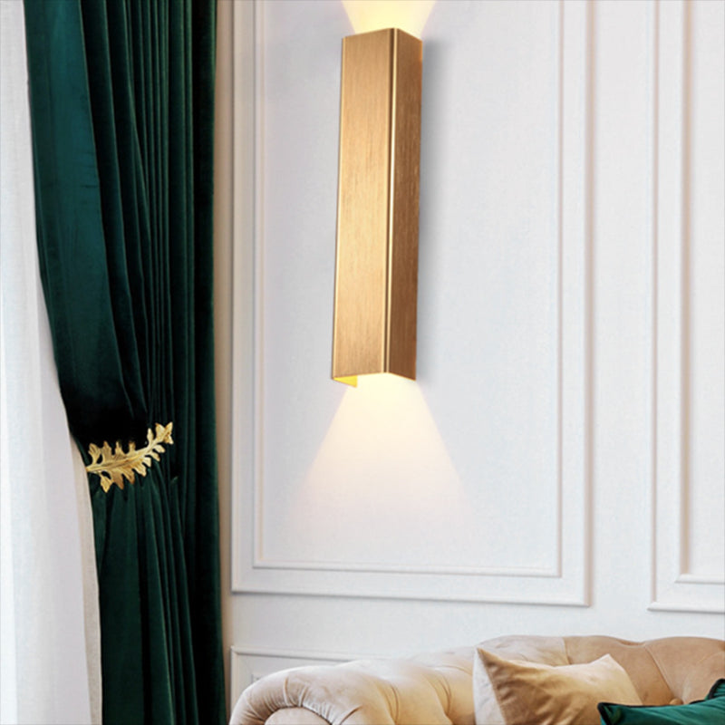 Metal Rectangle Wall Mount Lamp Simple Wall Mounted Light Fixture