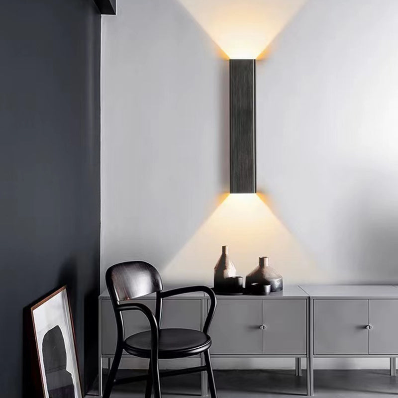 Metal Rectangle Wall Mount Lamp Simple Wall Mounted Light Fixture