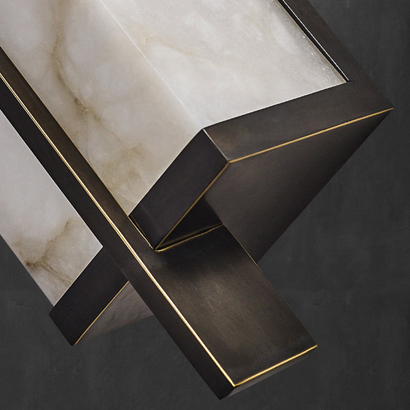 Contemporary Metal Wall Sconce Lighting Geometric Shape Wall Lamp for Living Room