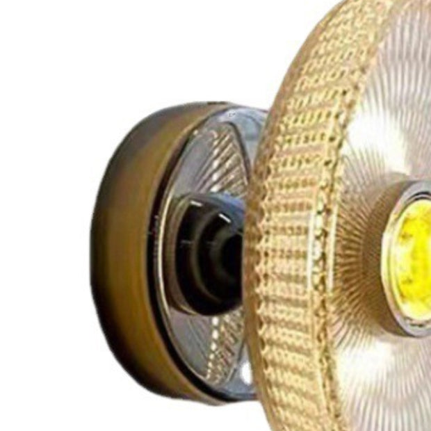 Contemporary Clear Glass Wall Mounted Fixture Round Wall Lighting