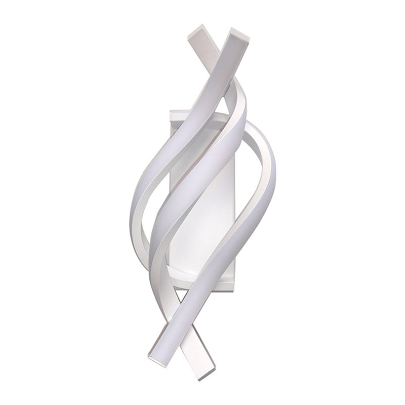 Modern Black / White Bathroom Vanity Light LED Metal Bath Bar