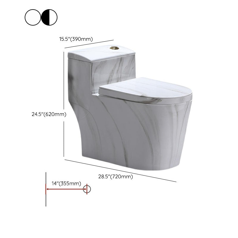 Traditional Ceramic Toilet Bowl Siphon Jet Urine Toilet for Bathroom