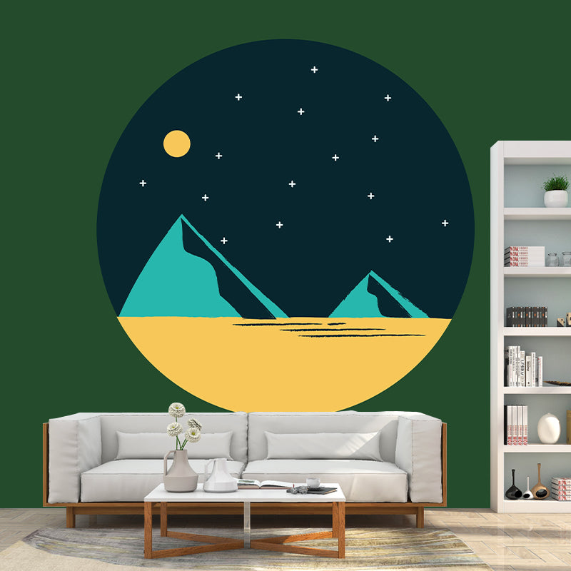 Environmental Landscape Illustration Wall Mural Wallpaper Bedroom Wall Mural