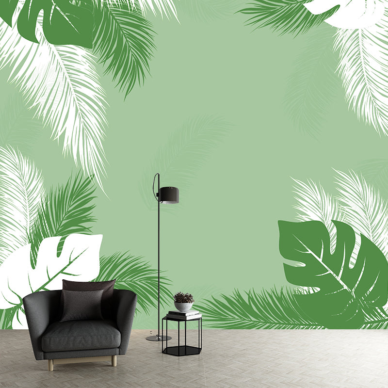 Illustration Stain Resistant Wallpaper Plant Decoration Living Room Wall Mural