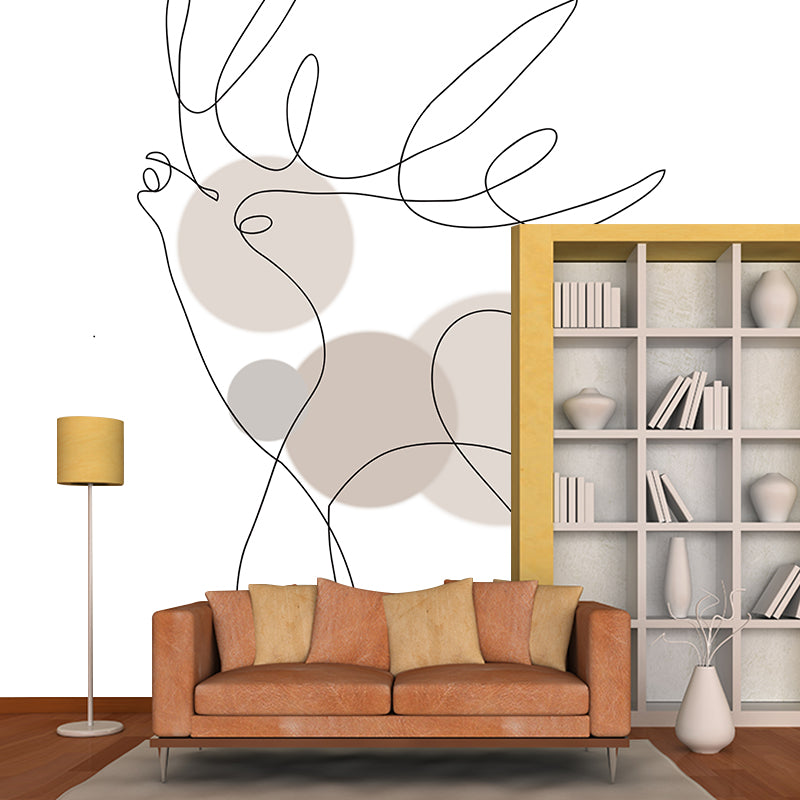 Modern Illustration Mural Wallpaper Abstract Style Indoor Wall Mural